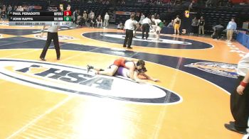 3A 190 lbs Champ. Round 1 - Paul Peradotti, Naperville (Central) vs John Rappa, Rolling Meadows