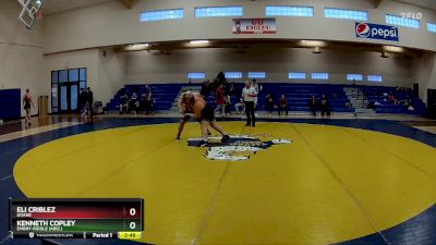 285 lbs Semifinal - Eli Criblez, Doane vs Kenneth Copley, Embry-Riddle (Ariz.)