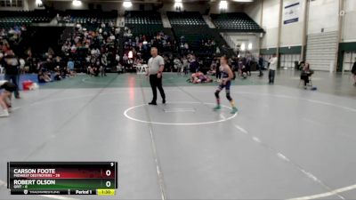 96 lbs Round 3 (8 Team) - Robert Olson, GRIT vs Carson Foote, Midwest Destroyers