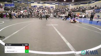 75 lbs Quarterfinal - Easton Bowen, Standfast OKC vs Jett McConnell, Chickasha Youth Wrestling