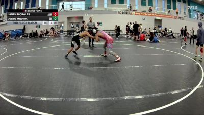 126 lbs 3rd Place Match - Jaden Morales, AAWA vs Justo Medina, Davenport Broncos