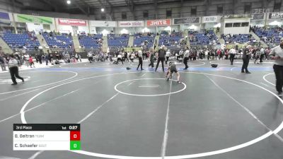 66 lbs 3rd Place - Beau Beltran, Team Garcia WC vs Coltyn Schaefer, Southwest Hammers