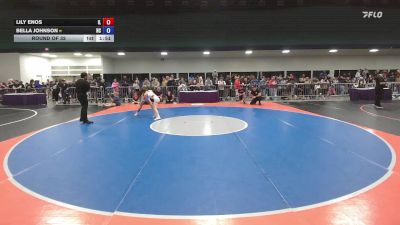 95 lbs Round Of 32 - Lily Enos, IL vs Bella Johnson, NC