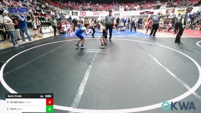 83 lbs Semifinal - Vandal Andersen, Wyandotte Youth Wrestling vs Zachariah Park, Bartlesville Wrestling Club