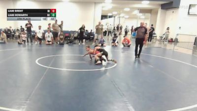 70 lbs 5th Place - Liam Brent, MI vs Liam Howarth, NC