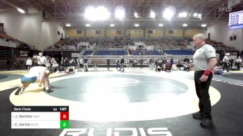 285 lbs Semifinal - James Bechter, Northfield Mt. Hermon vs Carson Gentle, McCallie School