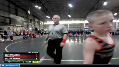 80 lbs Cons. Round 6 - Liam Takashige, New Plymouth vs Dalton Regehr, Sandpoint Legacy Wrestling