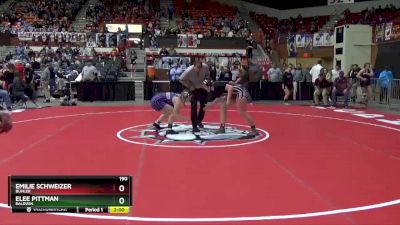 190 lbs Quarterfinal - Emilie Schweizer, Buhler vs Elee Pittman, Baldwin