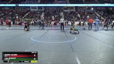 67 lbs Quarterfinal - Cam Rowley, Chapman vs Jaxon Jacobs, Hays