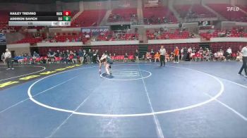 135 lbs Round 1 (16 Team) - Hailey Trevino, Rockwall vs Addison Savich, Southlake Carroll