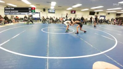 106 lbs Cons. Round 5 - Logan Her, Lincoln (Stockton) vs Royce Sanchez, Santa Ana