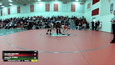 105 lbs 3rd Place Match - Sanjita Subba, Ak. North vs Lillian Walker, Ash. Edgewood