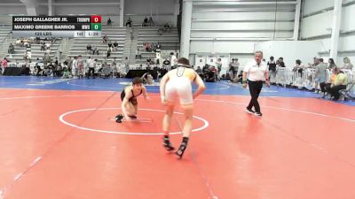 120 lbs Rr Rnd 1 - Joseph Gallagher Jr., Triumph Black - HSB vs Maximo Greene Barrios, MetroWest United Young Bucks - HSB