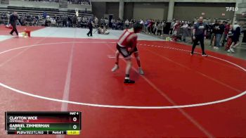 95 lbs Cons. Round 1 - Clayton Wick, Centennial vs Gabriel Zimmerman, Pierz
