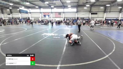 120 lbs Consi Of 8 #2 - Traycer White, Mancos Bluejays vs Jovanni Lopez, No Team