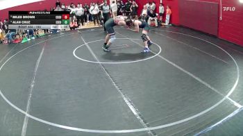 190 lbs Quarterfinal - Miles Brown, Corona Del Sol High School vs Alan Cruz, Escondido