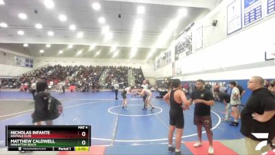 190 lbs 1st Place Match - Matthew Caldwell, Manhattan Beach vs Nicholas Infante, Eastvale Elite