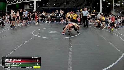 72 lbs Semis (4 Team) - Zane Gustafson, Florida Scorpions vs Bennex Velasco, Rebellion