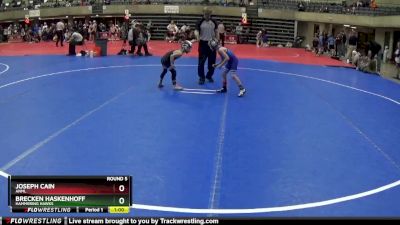 55 lbs Round 5 - Joseph Cain, ANML vs Brecken Haskenhoff, Hammering Hawks