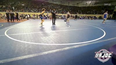 98 lbs Round Of 32 - Grayson Lopez, Blanchard Wrestling Club vs Cash Province, Deer Creek Wrestling Club