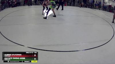 103 lbs Round 1 - Aubree Stutzman, Nebraska vs Essynce Owens-Webb, Nebraska