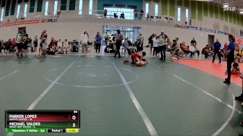 84 lbs Round 4 (6 Team) - Michael Valdes, BHWC Dirt Divers vs Parker Lopez, Misfits United