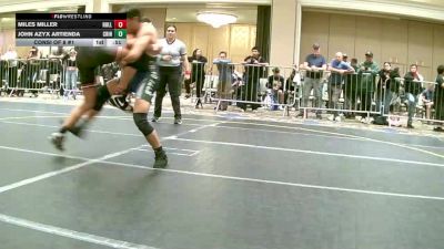 132 lbs Consi Of 8 #1 - Miles Miller, Rolling Hills WC vs John Azyx Artienda, Chino Hills WC