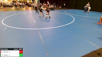 5th - 6th grade - 82 Cons. Semis - Ryker Norman, Ubasa Wrestling Academy vs Colton Vogel, Western Dubuque Wrestling Club