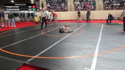 70_B lbs Round Of 32 - Tanner Lotier, West Shore vs Chase Richter, Conestoga Valley