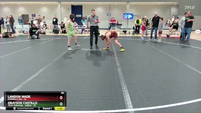 92 lbs Round 5 (6 Team) - Grayson Castillo, Team Donahoe - Green vs Landon Wade, Guerrilla WA