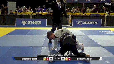 Holt Daniel K Norris vs Iski Haruma Enyart 2026 Pan Kids Jiu-Jitsu IBJJF Championship