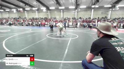 120 lbs Round Of 16 - Kannon Smith, Snowflake Lobos vs Mathew Rodriguez, Monte Vista Takedown Club