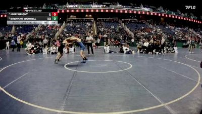 1A 132 lbs Cons. Round 1 - Jake Wright, Elkin High School vs Brennan Worrell, Uwharrie Charter Academy