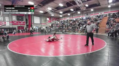 126 lbs Cons. Round 4 - Bryan Castro, Victor Valley vs Jacob Kim, Ayala