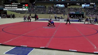 107 lbs Quarterfinal - Jeanette Asukulu, Lafayette vs Madison Leonard, Central Hardin