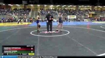 130 lbs Round 5 - Morgan Shines, Eastern Oregon vs Hannah Vipperman, Corban