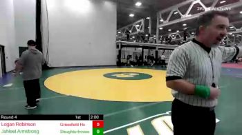 120 lbs Rr Rnd 4 - Logan Robinson, Grassfield Hs vs Jahleel Armstrong, Slaughterhouse