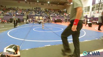 52-55 lbs Rr Rnd 4 - Elisabeth Greer, Heat vs Aspen Shelton, Team Tulsa Wrestling Club