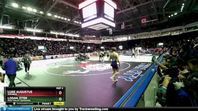 165 lbs Champ. Round 2 - Luke Augustus, Newberg vs Logan Zitek, East Valley (Spokane)