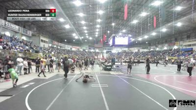 62 lbs Quarterfinal - Leonardo Pena, Ridge WC vs Hunter Rauschenberger, Ridge WC
