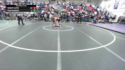 Boys 190 lbs 5th Place Match - Ojas Shastri, Los Gatos Boys vs Grady Cloyd, San Lorenzo Valley Boys