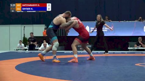 97 kg 1/8 - Kyle Snyder, USA vs Givi Matcharashvili, GEO