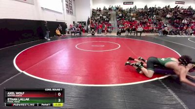 157 lbs Cons. Round 1 - Ethan Lallak, Fossil Ridge vs Axel Wolf, Denver North