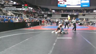7A 132 lbs Champ. Round 1 - Cooper Hall, Dothan HS vs Karter Stiffler, Enterprise HS