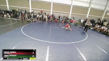 71 lbs Quarters & Wb (16 Team) - Keian Linnell, Utah Gold vs Knox Peasley, INWTC