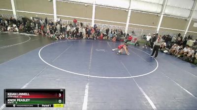 71 lbs Quarters & Wb (16 Team) - Keian Linnell, Utah Gold vs Knox Peasley, INWTC