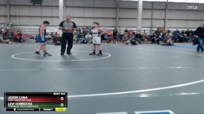 95 B Round 2 - Levi Horrocks, Timberline Youth Wrestling vs Jaxon Luna, Hawk Wrestling Club