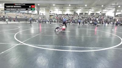 60 lbs Champ. Round 1 - Sawyer Woodall, Halls Wrestling vs John Bradley Buchanan, Wave Wrestling Club