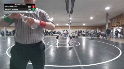 52 lbs Round Of 32 - Wesley Young, Horseheads vs Waylon Hack, Muncy