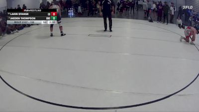 198 lbs Champ. Round 1 - Lakin Stange, Creighton Bulldogs vs Jaeden Thompson, Norfolk Wrestling Club